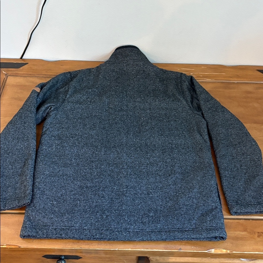 Orvis Faux Fur Lined Black Quarter-Zip Pullover Size Medium - Picture 8 of 12